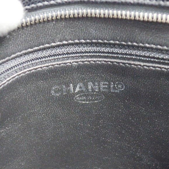 Chanel Medallion Quilted Hand Tote Bag Purse Black Caviar Skin - Picture 11 of 16